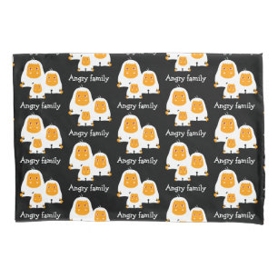 Housse D'oreillers Famille en colère Singes design T-Shirt Bain Mat