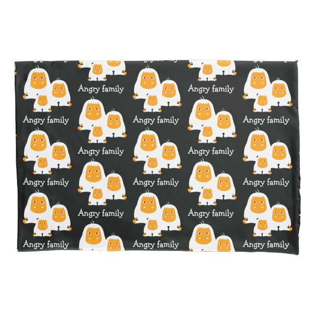 Housse D'oreillers Famille en colère Singes design T-Shirt Bain Mat (devant-gauche)