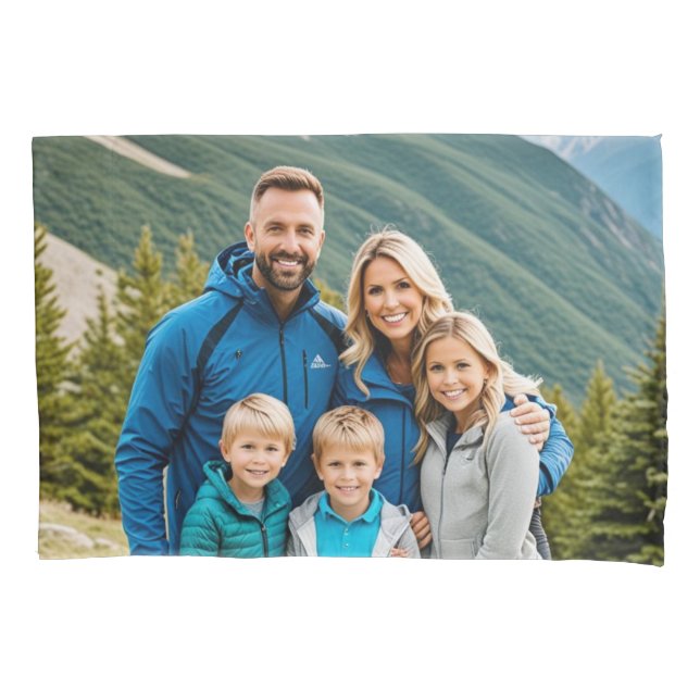 Housse D'oreillers Famille personnalisée 2 photos (devant)