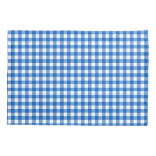 Housse D'oreillers Faye et Lauren Blue En vichy