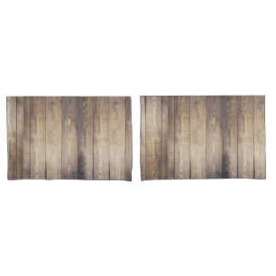 Housse D'oreillers Ferme Rustic Light Grange Plaques en bois