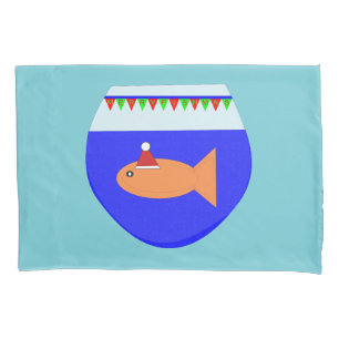 Housse D'oreillers Fête de Noël Poisson d'or Custom Pilote
