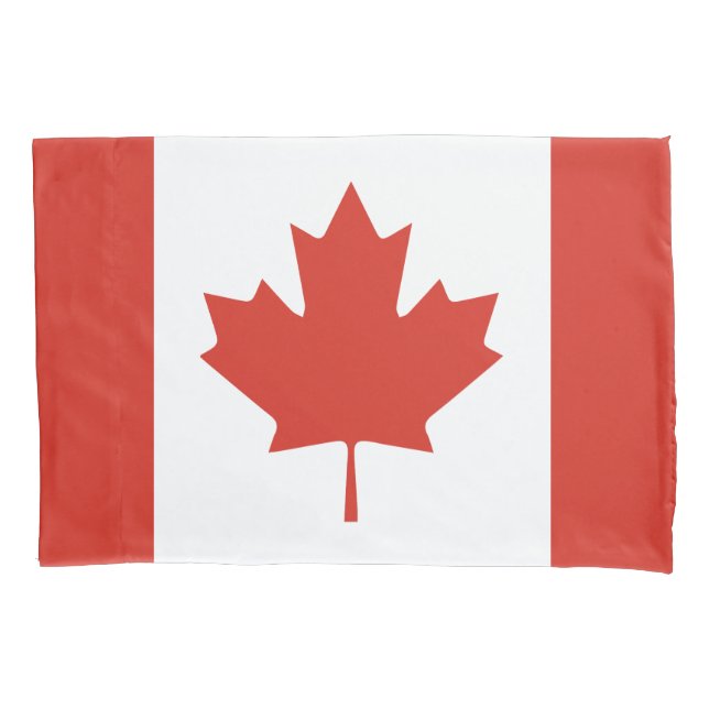 HOUSSE D'OREILLERS FEUILLE D'ÉRABLE DU CANADA (devant)