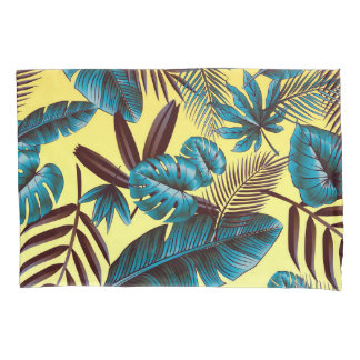 Housse D'oreillers Feuilles tropicaux colorés