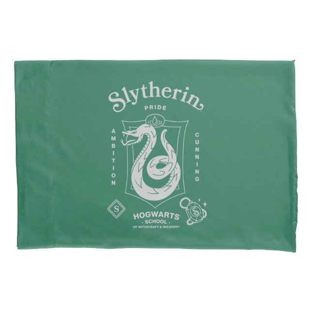 Housse D'oreillers Fierté Ambition Ruse Blason SERPENTARD™ (devant)