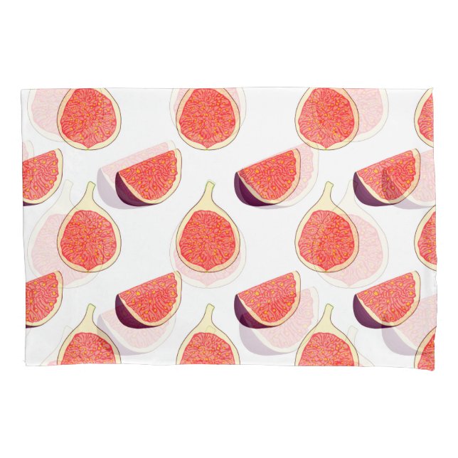 Housse D'oreillers Fig mauve : motif coloré (devant)