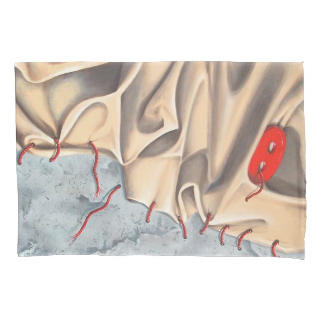 Housse D'oreillers Fil rouge (devant)