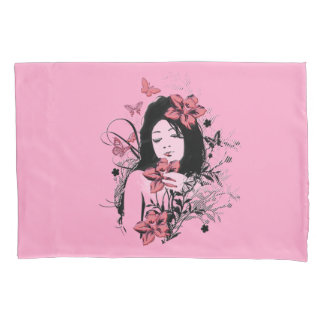 Housse D'oreillers Fille papillon 3