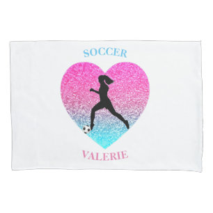 Housse D'oreillers Filles Soccer Pillowcase personnalisée