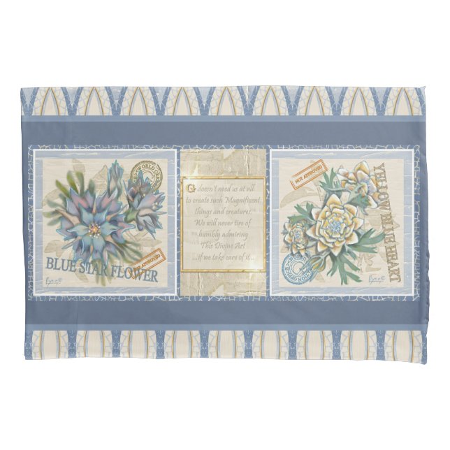 Housse D'oreillers Fleur bureau de création G (devant)