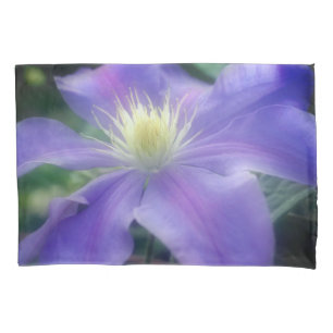 Housse D'oreillers Fleur Clematis violette souple