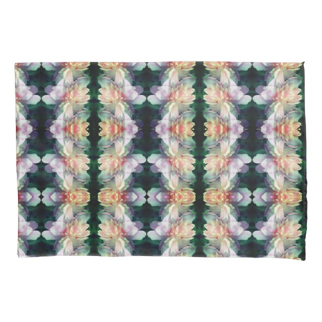 Housse D'oreillers Fleur de pivoine rose Abstraite (devant)