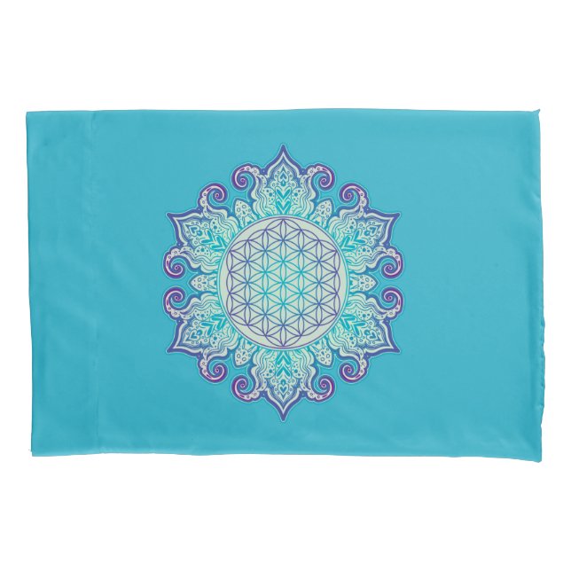 Housse D'oreillers Fleur De Vie - Indien Mandala 2 (devant)