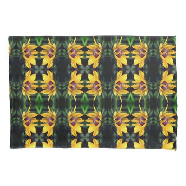 Housse D'oreillers Fleur Susan Black Eyed dépliant Motif (devant)