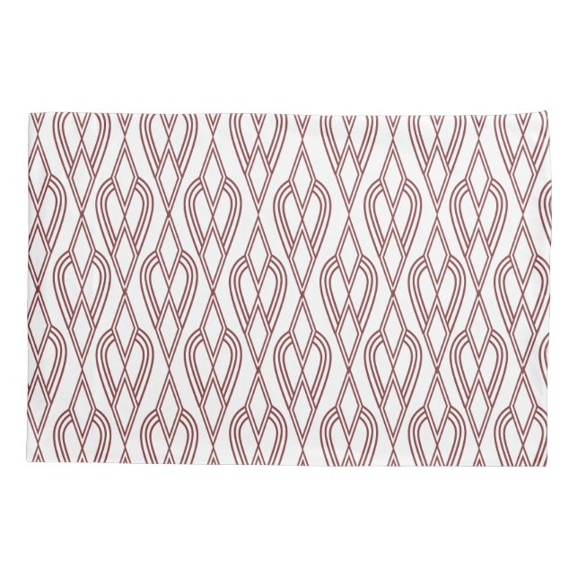 Housse D'oreillers Fleurs Art Déco (Dos)