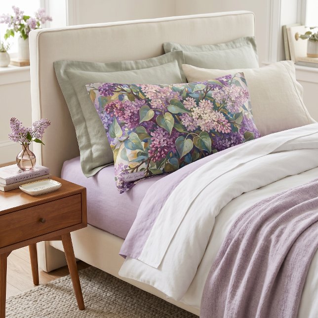 Housse D'oreillers Fleurs de lilas vintage (Créateur téléchargé)