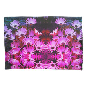 Housse D'oreillers Fleurs de marguerite rose africaine Art Abstrait