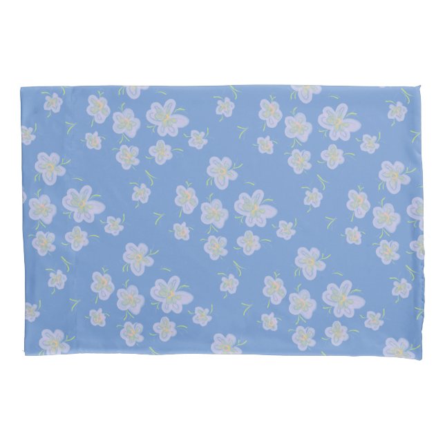 Housse D'oreillers Fleurs de printemps (violet) (devant)