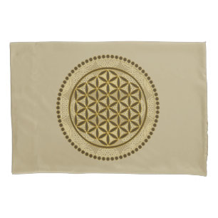 Housse D'oreillers FLEURS DE VIE - Symbole de géométrie sacrée Art 2