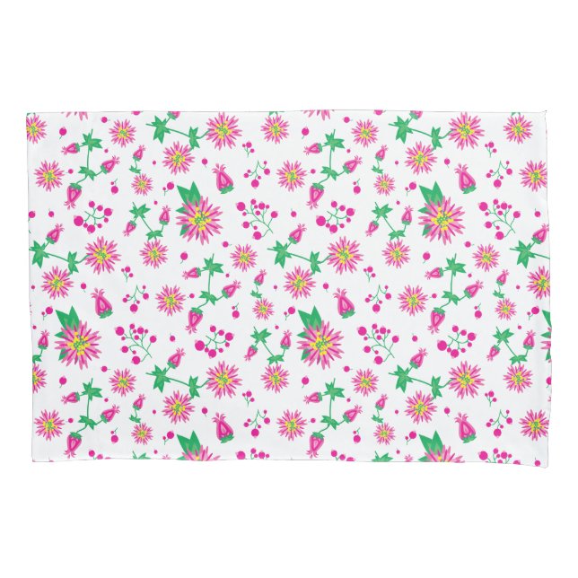 Housse D'oreillers Fleurs et baies (devant)