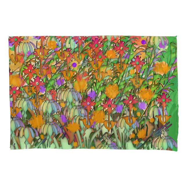 Housse D'oreillers Fleurs Fleurs Fleurs Standard (devant)