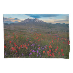 Housse D'oreillers Fleurs   Pinceau indien & Penstemon