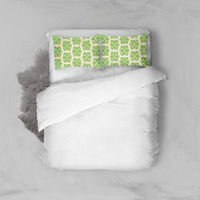 Housse D'oreillers Fleurs Vertes, Motif De Fleurs, Modèle Floral (Créateur téléchargé)