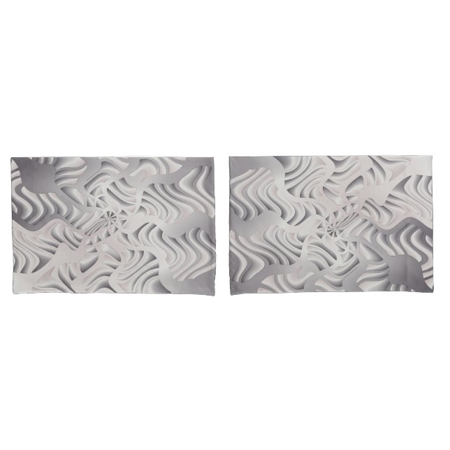 Housse D'oreillers flocon d'argent (devant-Set)