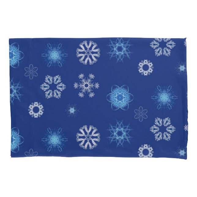Housse D'oreillers flocons de Noël dans votre lit (devant)