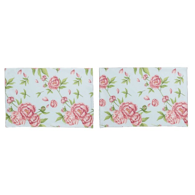 Housse D'oreillers Floral (devant-Set)