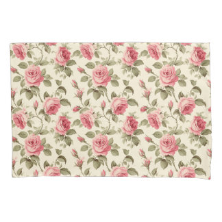 Housse D'oreillers Floral de rose rouge vintage