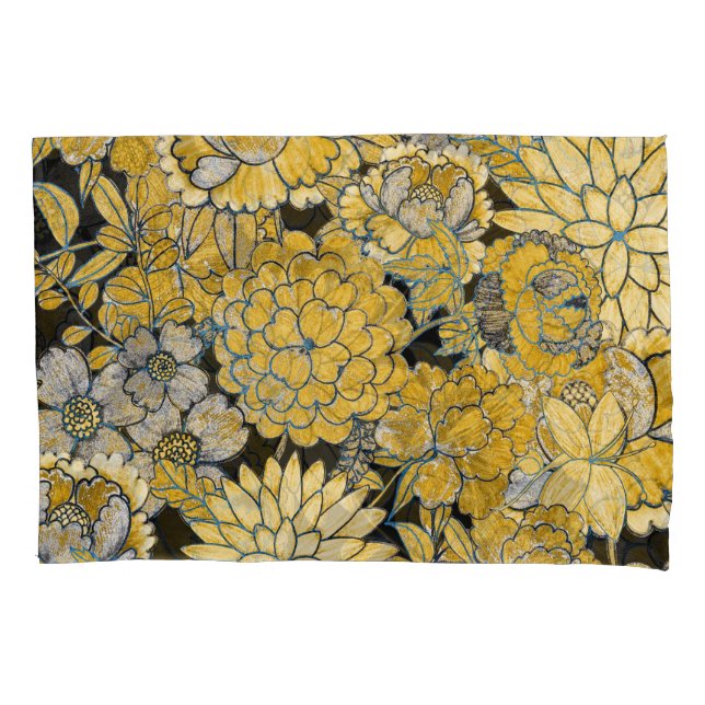 Housse D'oreillers Floral Ethnique : Texture Créative De Paisley. (devant)