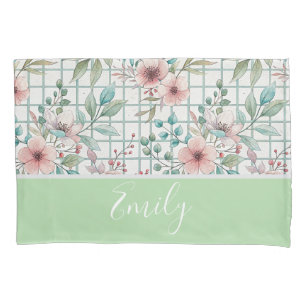 Housse D'oreillers Floral personnalisé