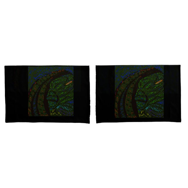 Housse D'oreillers Floral Sea Monster Pillow Cases (devant-Set)