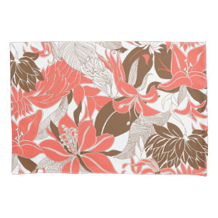 Housse D'oreillers Flore tropicale de Contour Hawaï