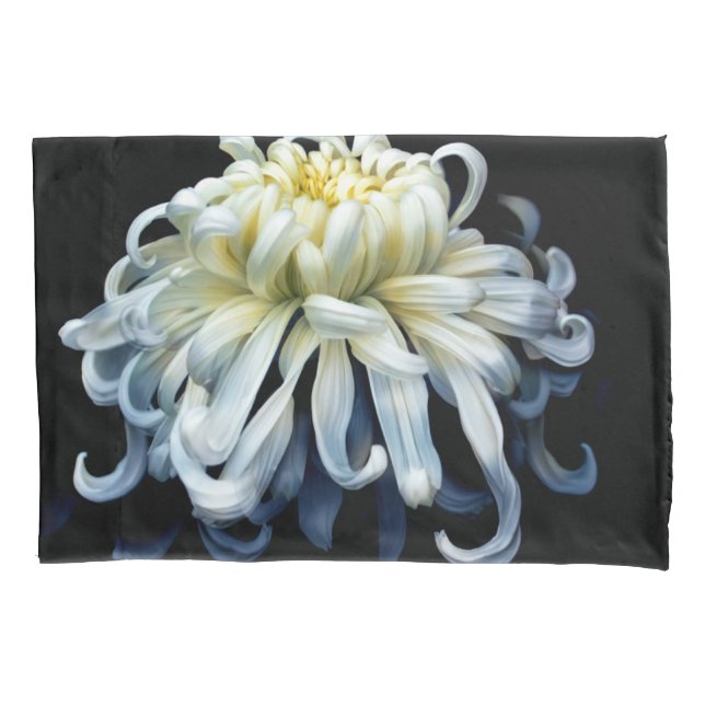 Housse D'oreillers Flowers | White Chrysanthemum (devant)