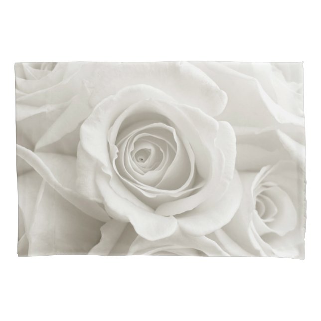 Housse D'oreillers Flowers | White Roses (devant)