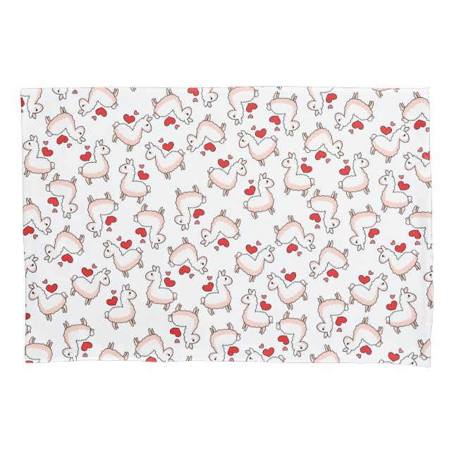 Housse D'oreillers Folie de lama (devant)