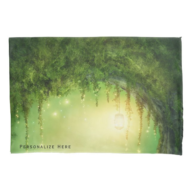 Housse D'oreillers Forêt enchantée et rêveuse & lumières rustiques pe (devant)