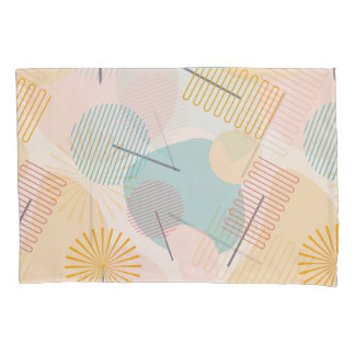 Housse D'oreillers Formes et lignes pastel serviettes