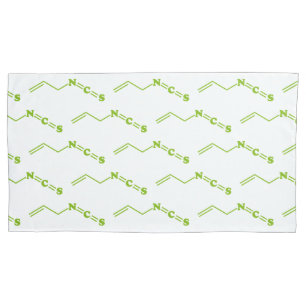 Housse D'oreillers Formule moléculaire de l'isothiocyanate de Wasabi