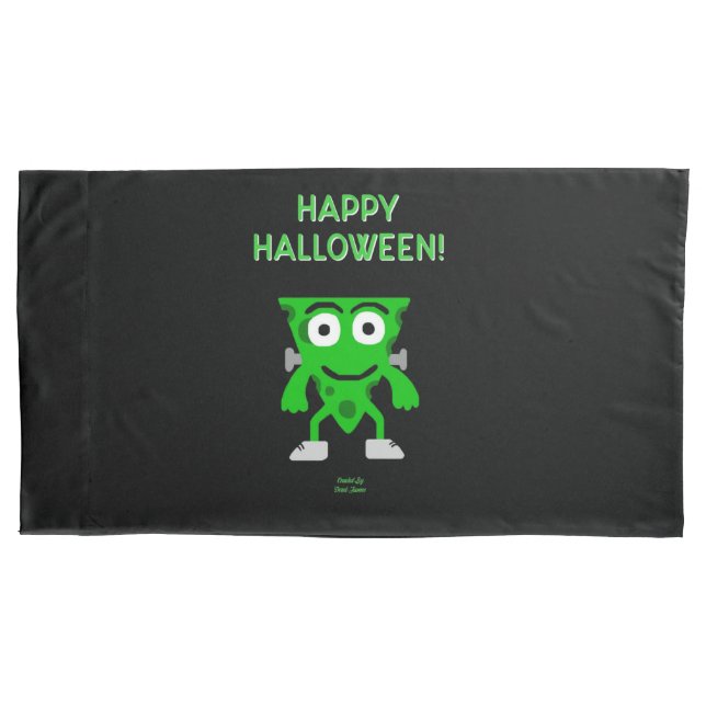Housse D'oreillers FrankenCheese Halloween Salutations Pillowcase  (devant)