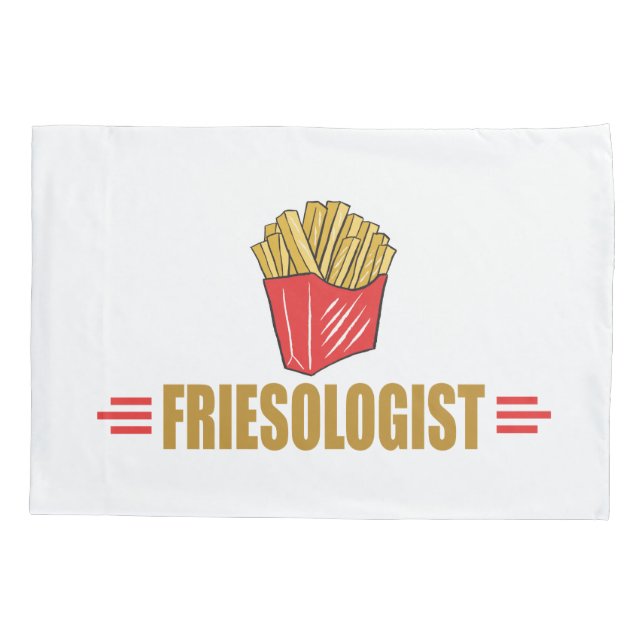 Housse D'oreillers Frites Français Drôles (Dos)