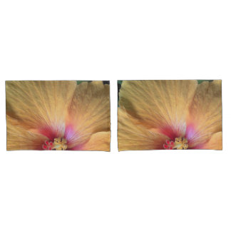 Housse D'oreillers Froissement d'Hibiscus Orange