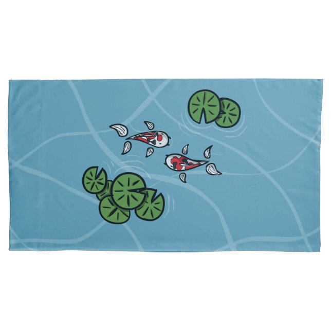 Housse D'oreillers Fuku et Heiwa l'étui de coussin Koi (devant)