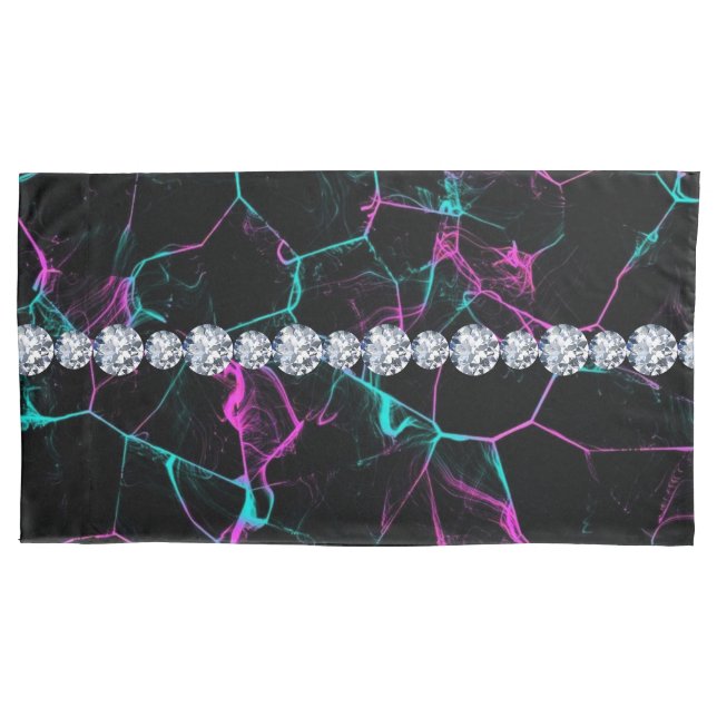 Housse D'oreillers Fumée noire colorée (devant)