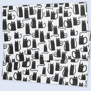 Housse D'oreillers Fun Chat Noir
