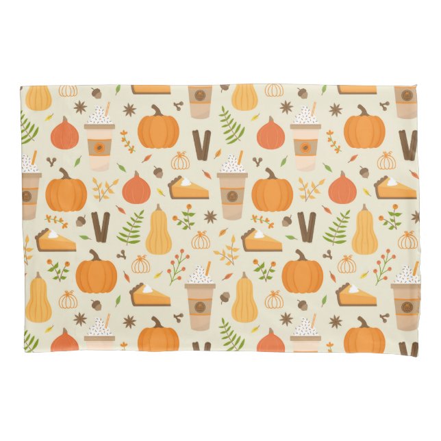 Housse D'oreillers Fun Orange Fall Motif (devant)