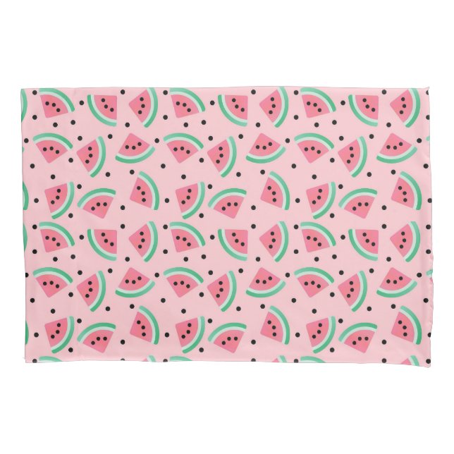 Housse D'oreillers Fun Watermelon Slice Motif Summer Vibes (devant)