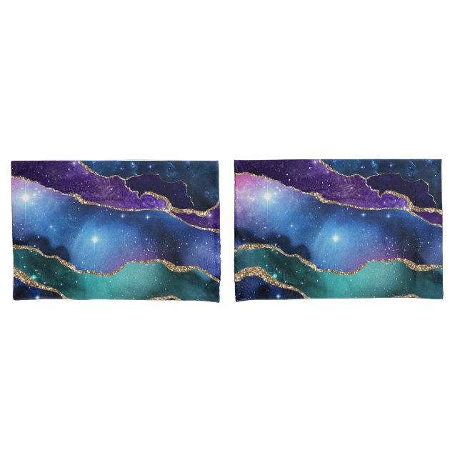 Housse D'oreillers Galaxy Agate Series Design 13 (devant-Set)